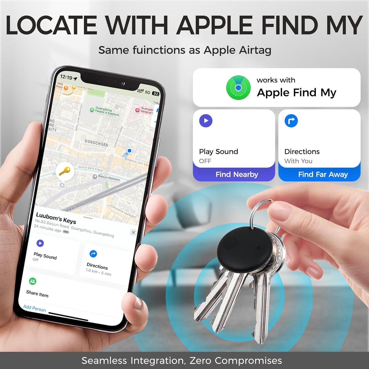 Paquete de 2 Etiquetas Inteligentes LUUBOM con IP67 y 90dB