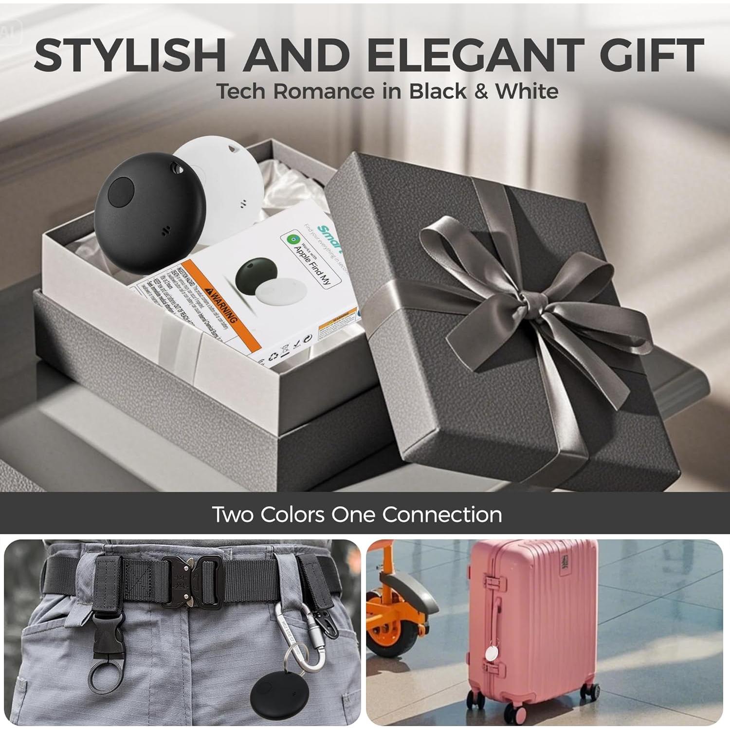 Paquete de 2 Etiquetas Inteligentes LUUBOM con IP67 y 90dB