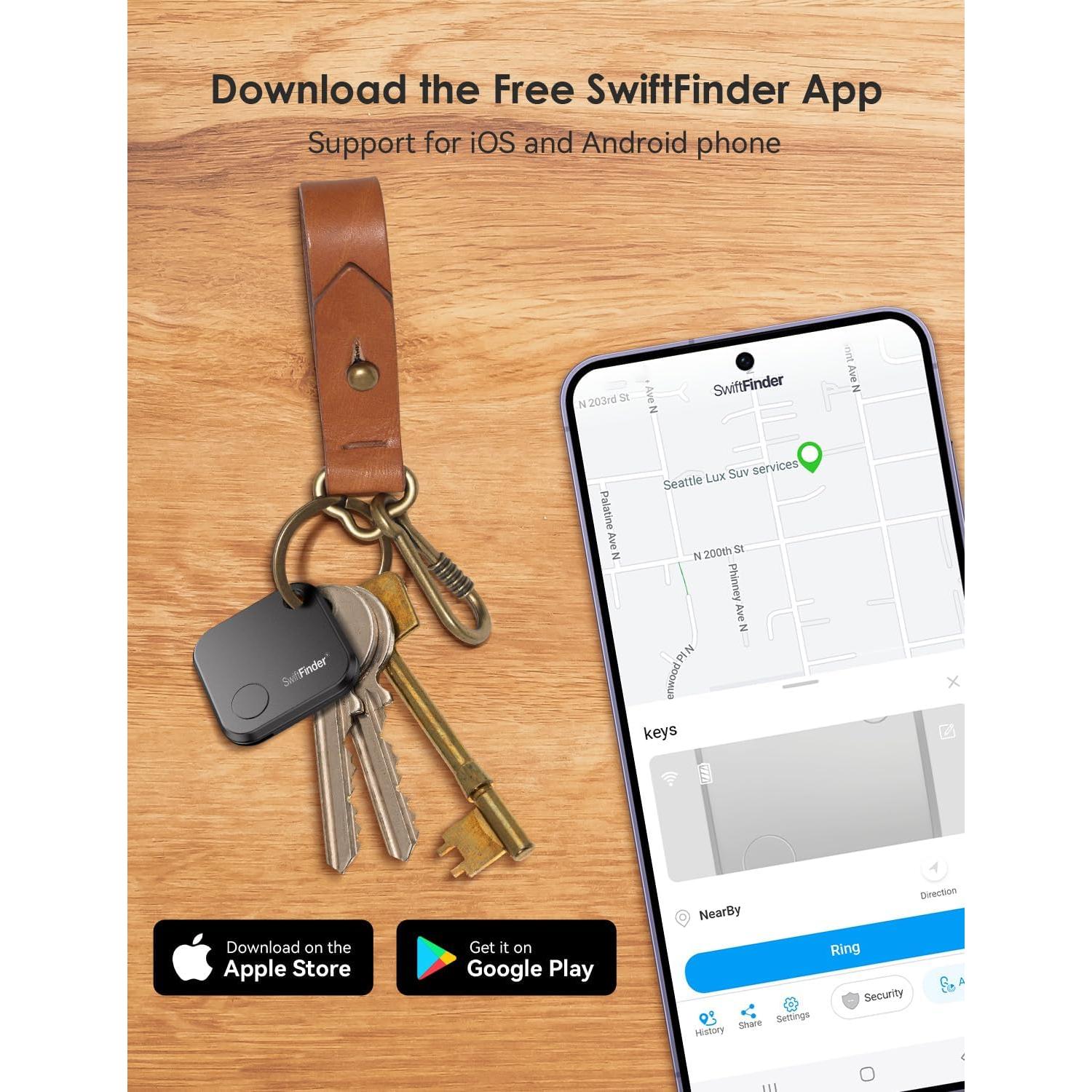 Localizador Bluetooth SwiftFinder para Llaves y Teléfonos