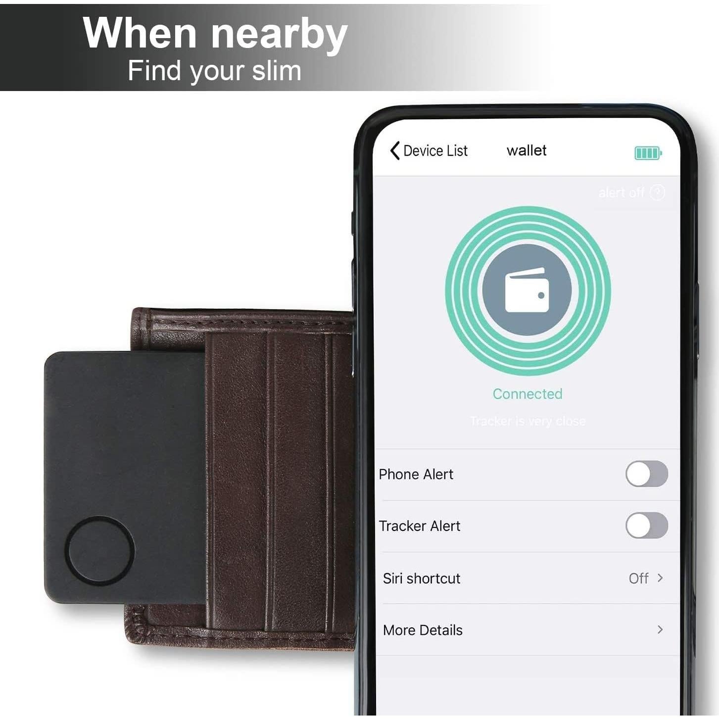 Localizador de Cartera iTrack Fpxphonix GPS Delgado Impermeable