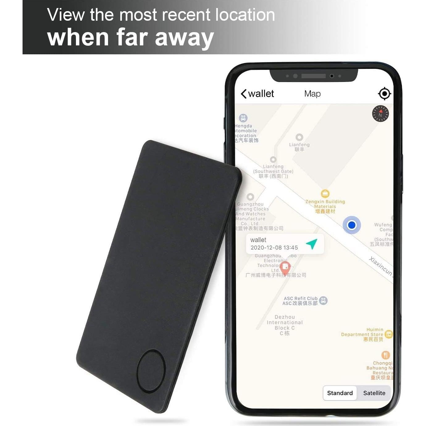 Localizador de Cartera iTrack Fpxphonix GPS Delgado Impermeable