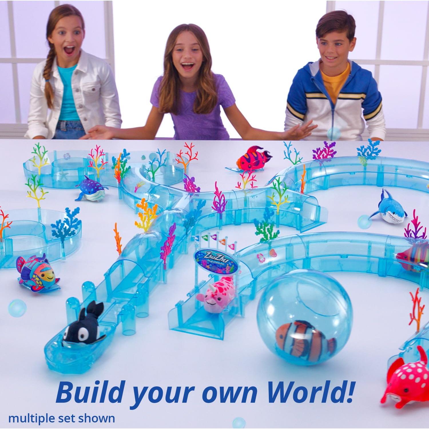 Juego de túnel de arrecife de coral Zhu Zhu con tiburón