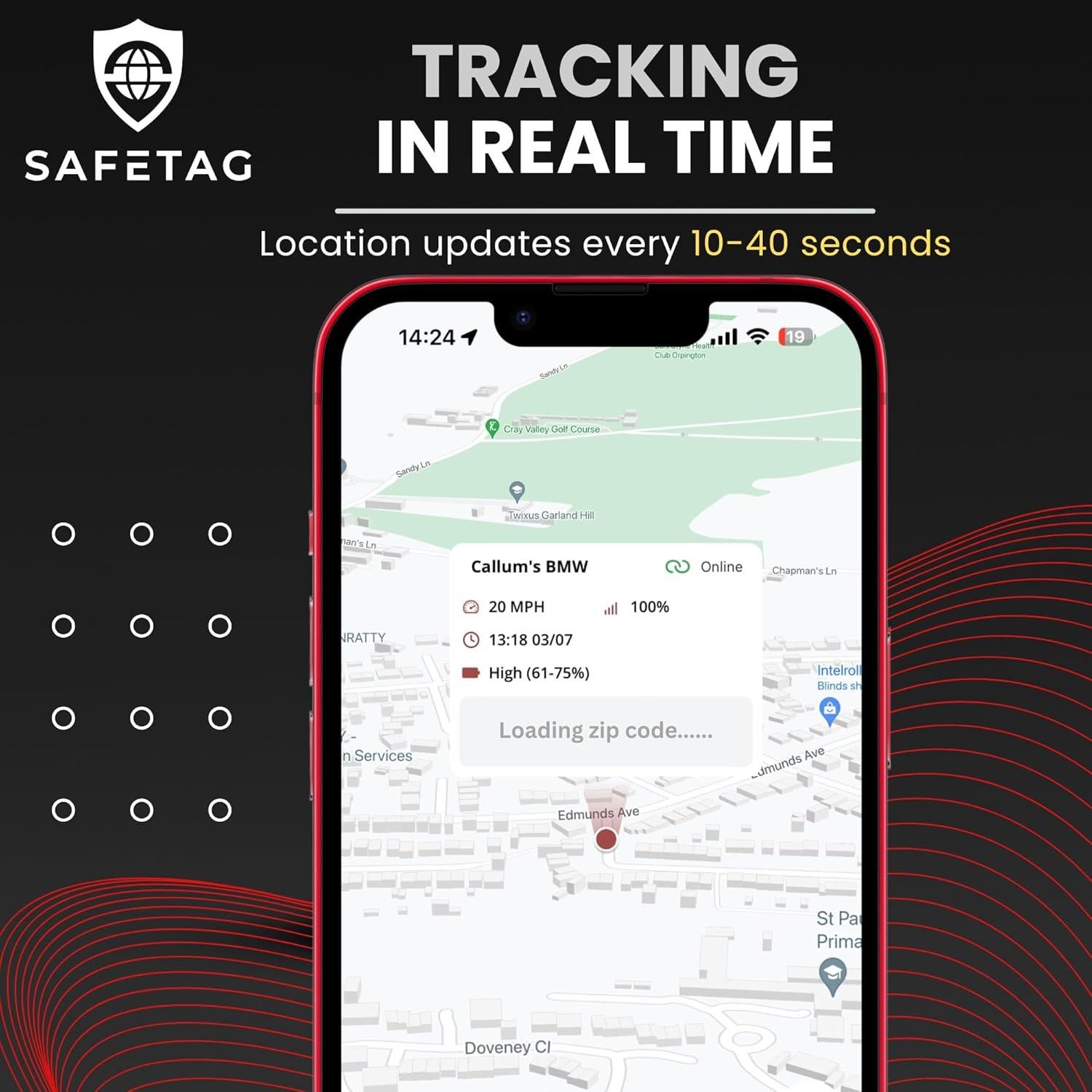 Rastreador GPS Magnético SafeTag Mag 4G LTE - 90 Días Espera