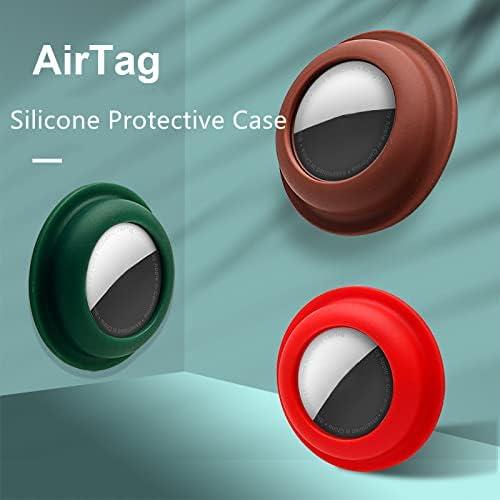 Funda Adhesiva Silicona para Apple AirTag - Marino, Resistente