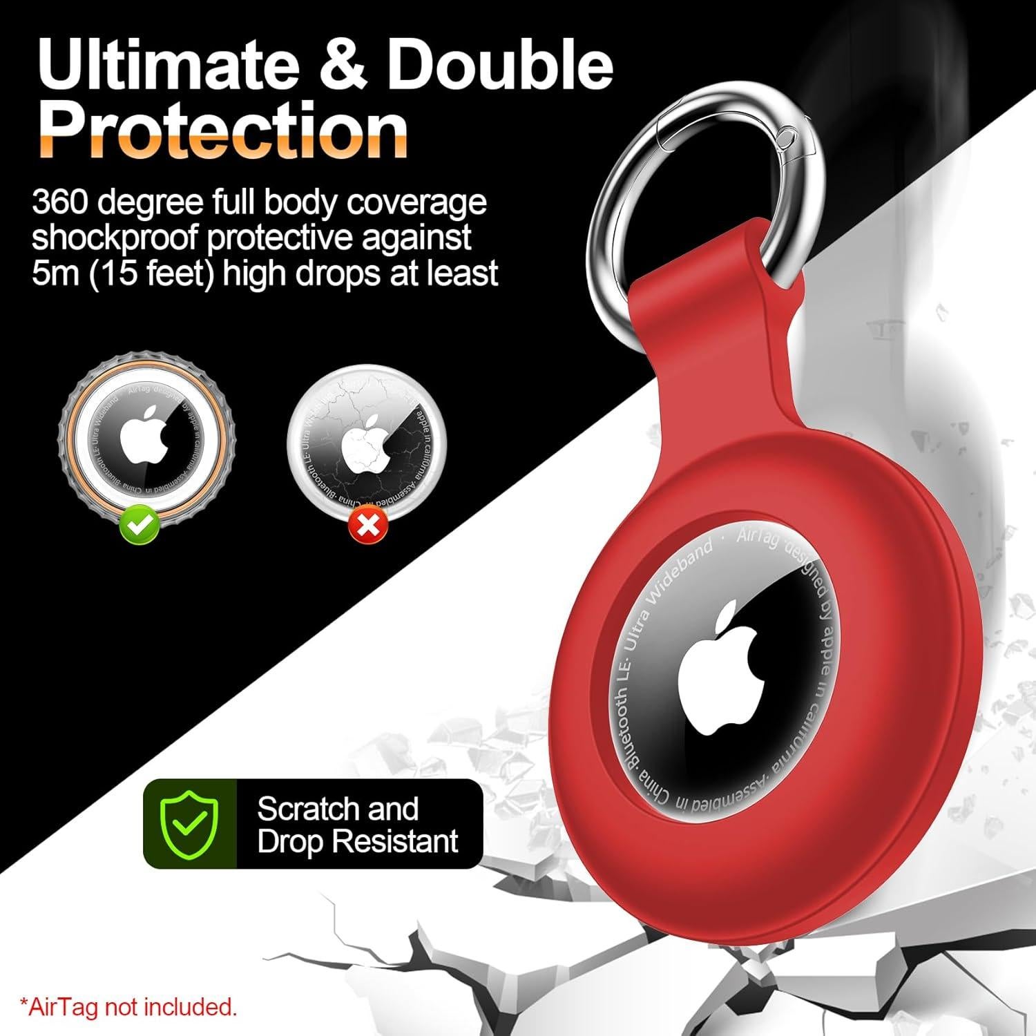 Soporte Impermeable IPX8 para AirTag x4 - xiwxi