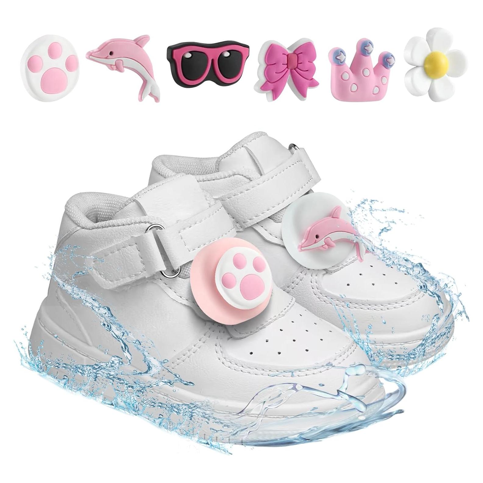 Soporte Silicona para AirTag Niños 6 Piezas Blanco/Rosa