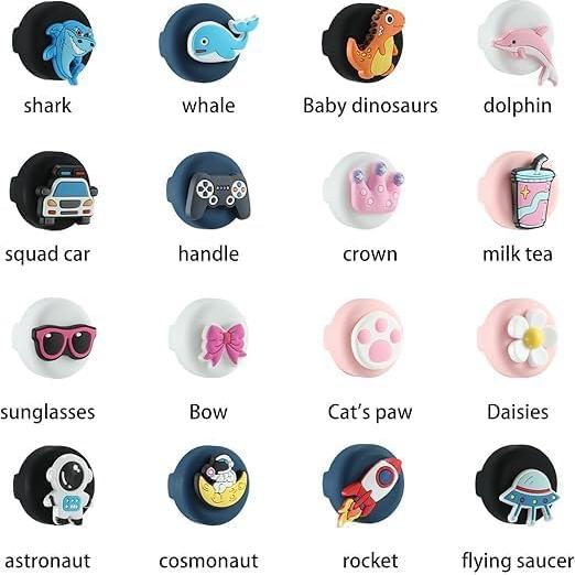 Soporte Silicona para AirTag Niños 6 Piezas Blanco/Rosa