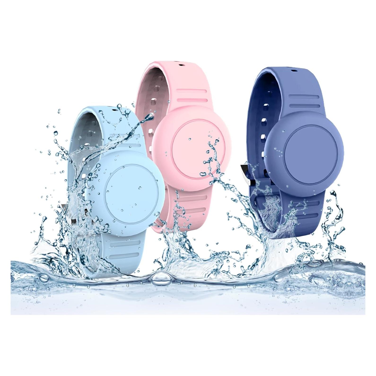 Soporte Airtag para Niños AHXLL - 3 Pulseras Silicona Impermeables