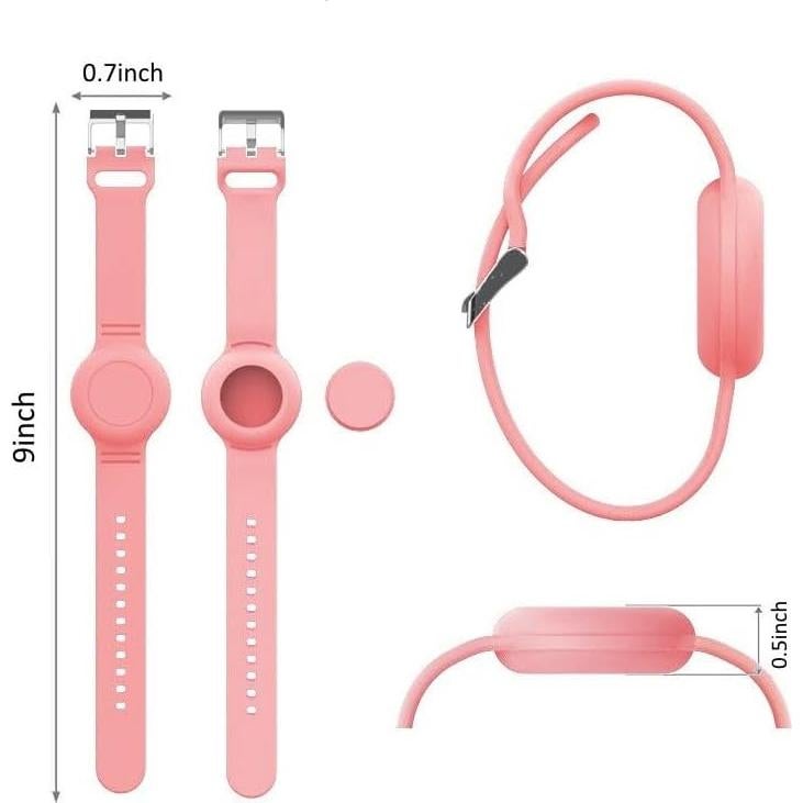 Soporte Airtag para Niños AHXLL - 3 Pulseras Silicona Impermeables