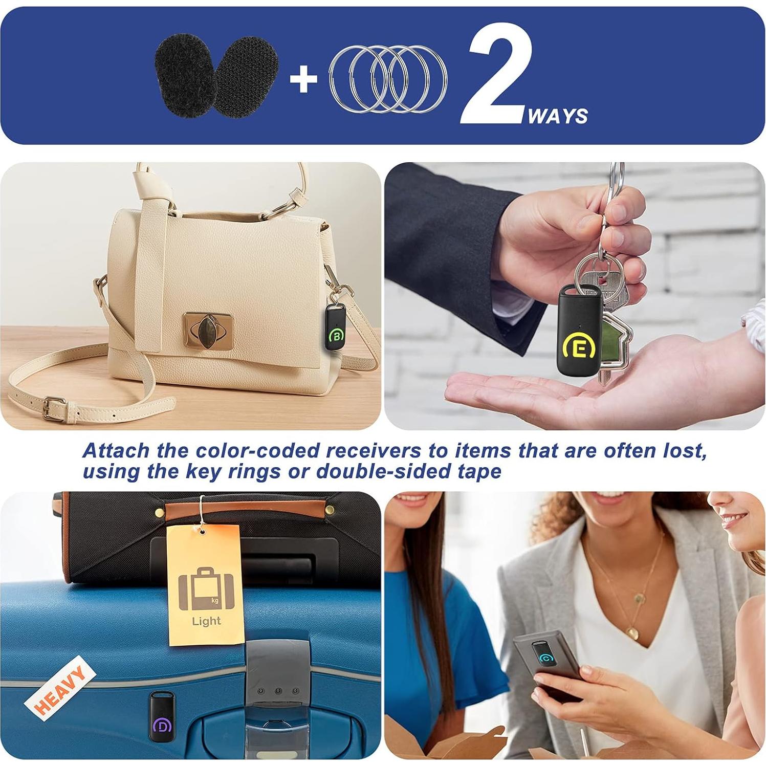 Localizador de Llaves Inalámbrico Simjar con 6 Receptores