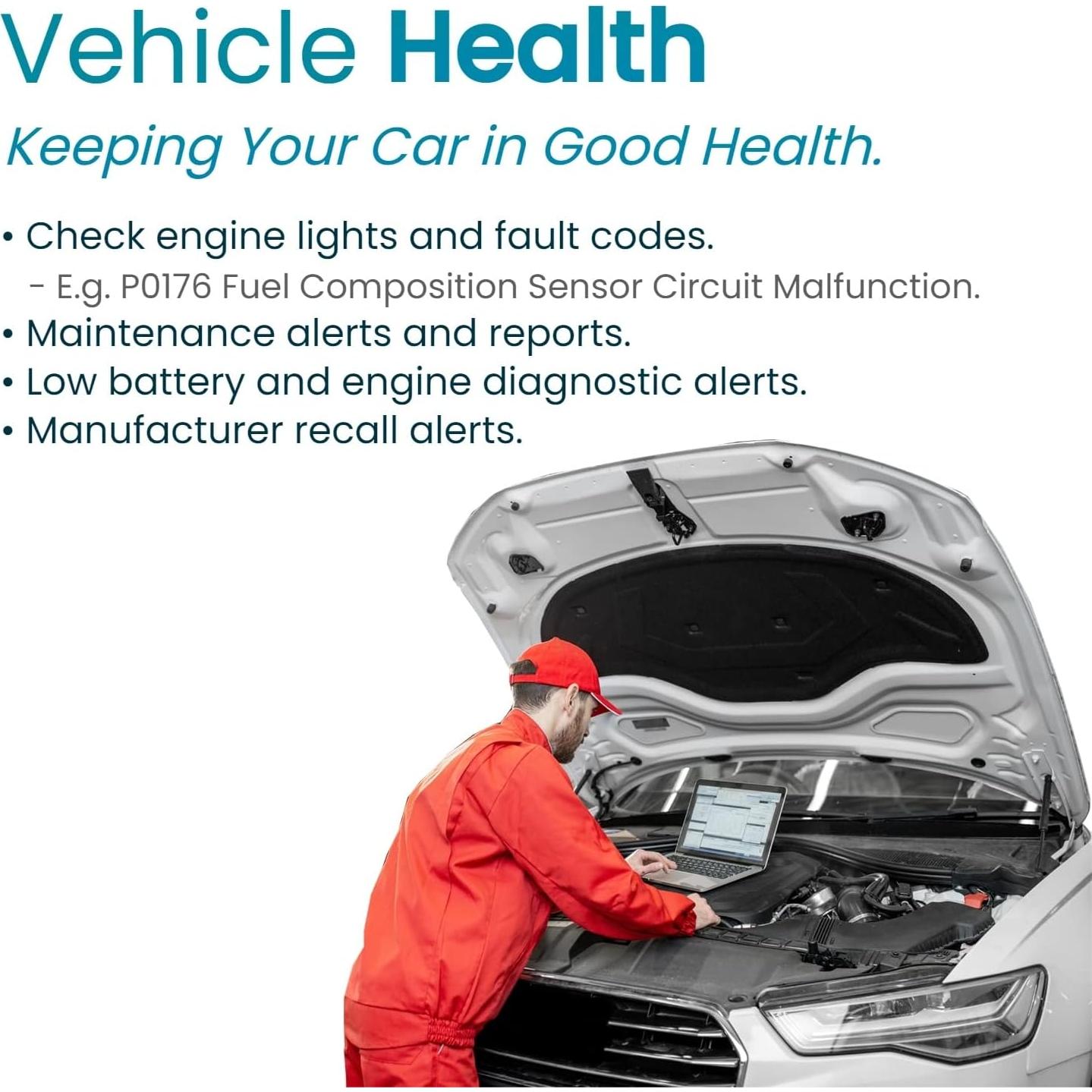 Rastreador GPS Vyncs 4G LTE Sin Cuota Mensual OBD-II