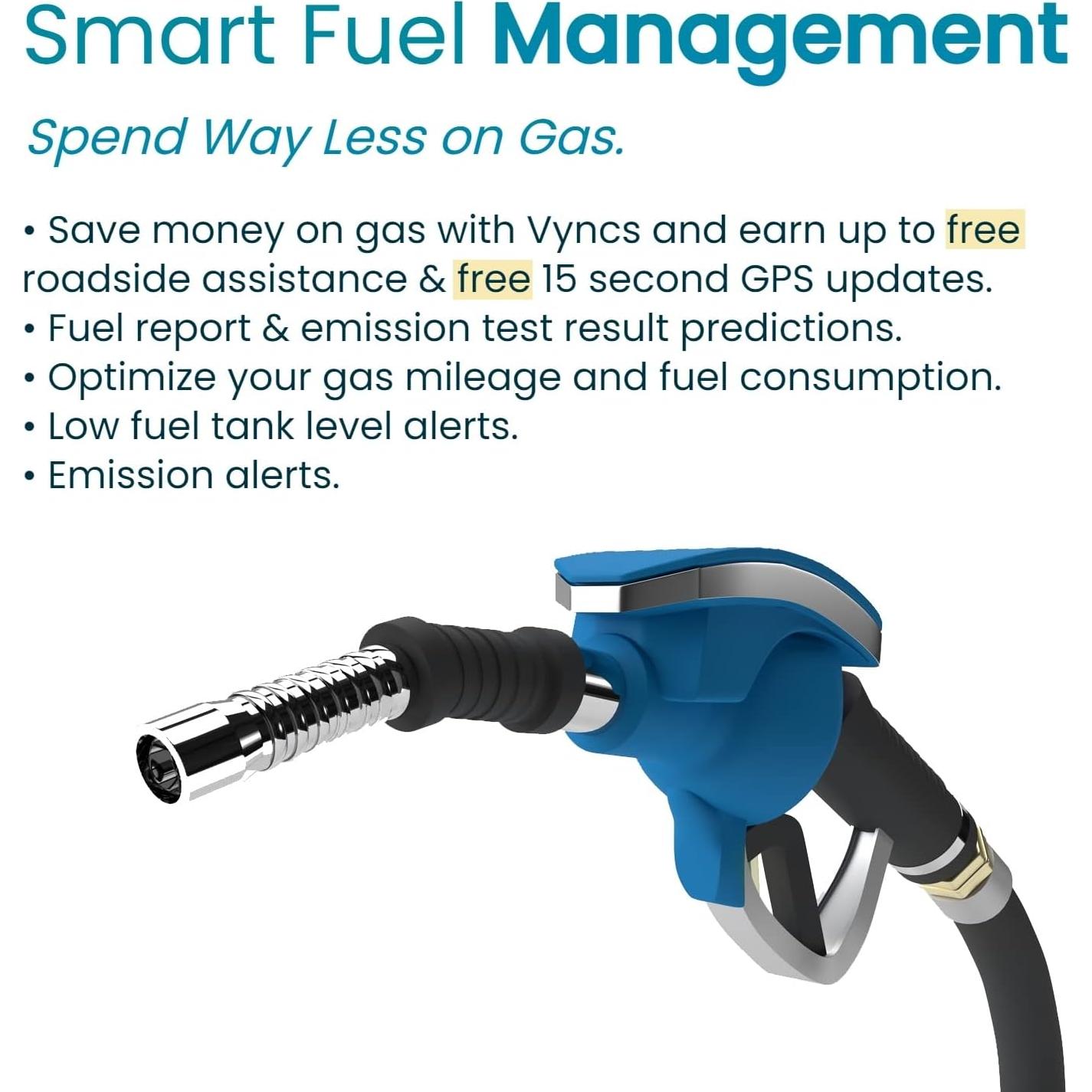 Rastreador GPS Vyncs 4G LTE Sin Cuota Mensual OBD-II