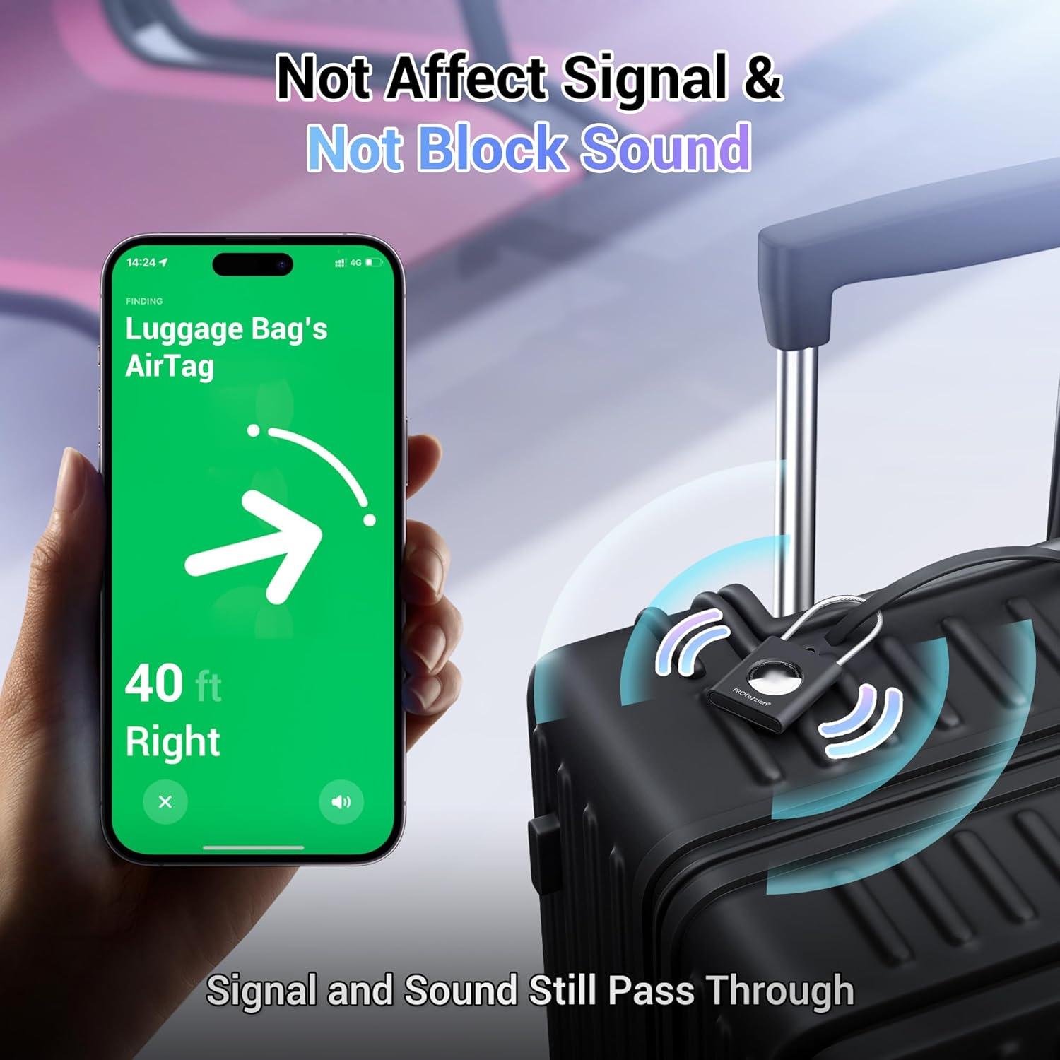 Soporte de Metal PROfezzion para AirTag - Funda Dura Gris