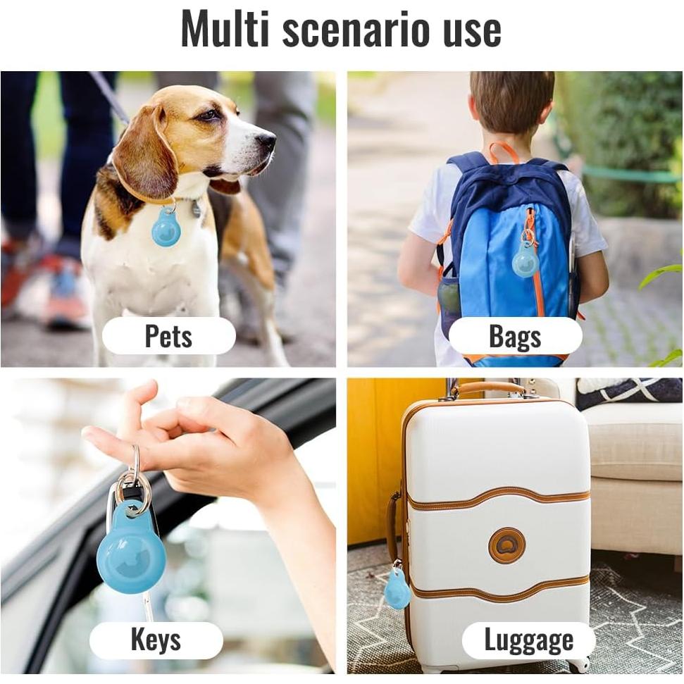 Funda para Airtag Lymor Azul Resistente al Polvo y Golpes