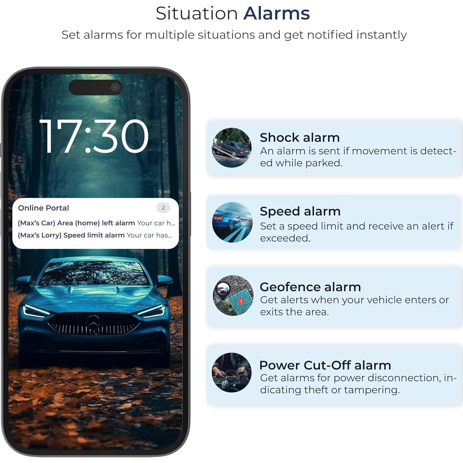 Rastreador GPS Salind 4G OBD - Localizador Vehicular Compacto