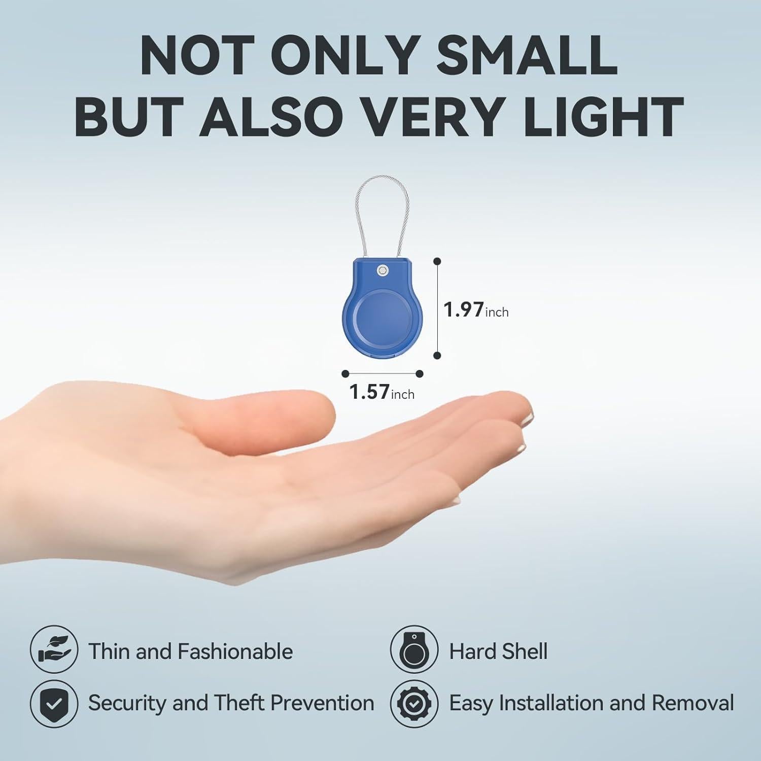 Soporte impermeable Ztobny para AirTag - 4 estuches a prueba de golpes