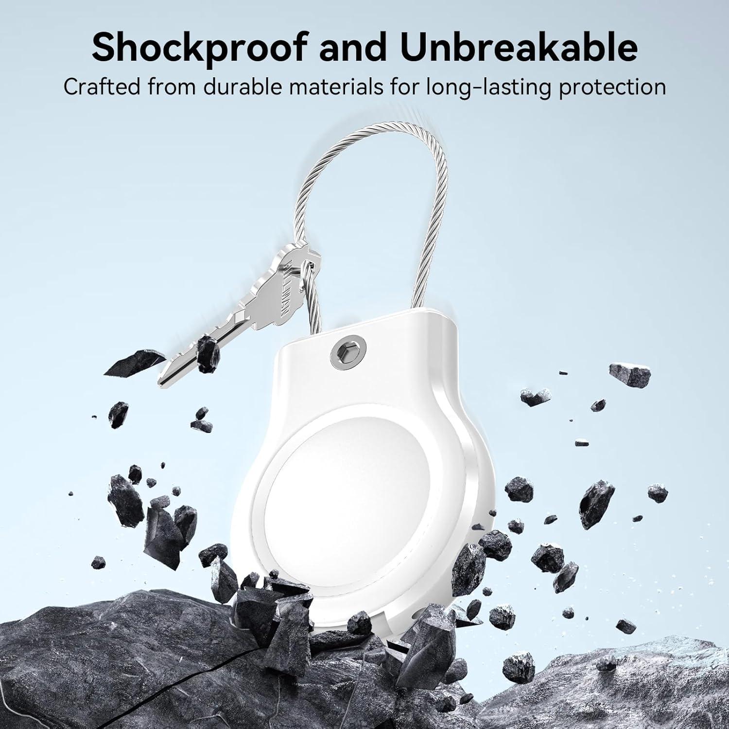 Soporte impermeable Ztobny para AirTag - 4 estuches a prueba de golpes