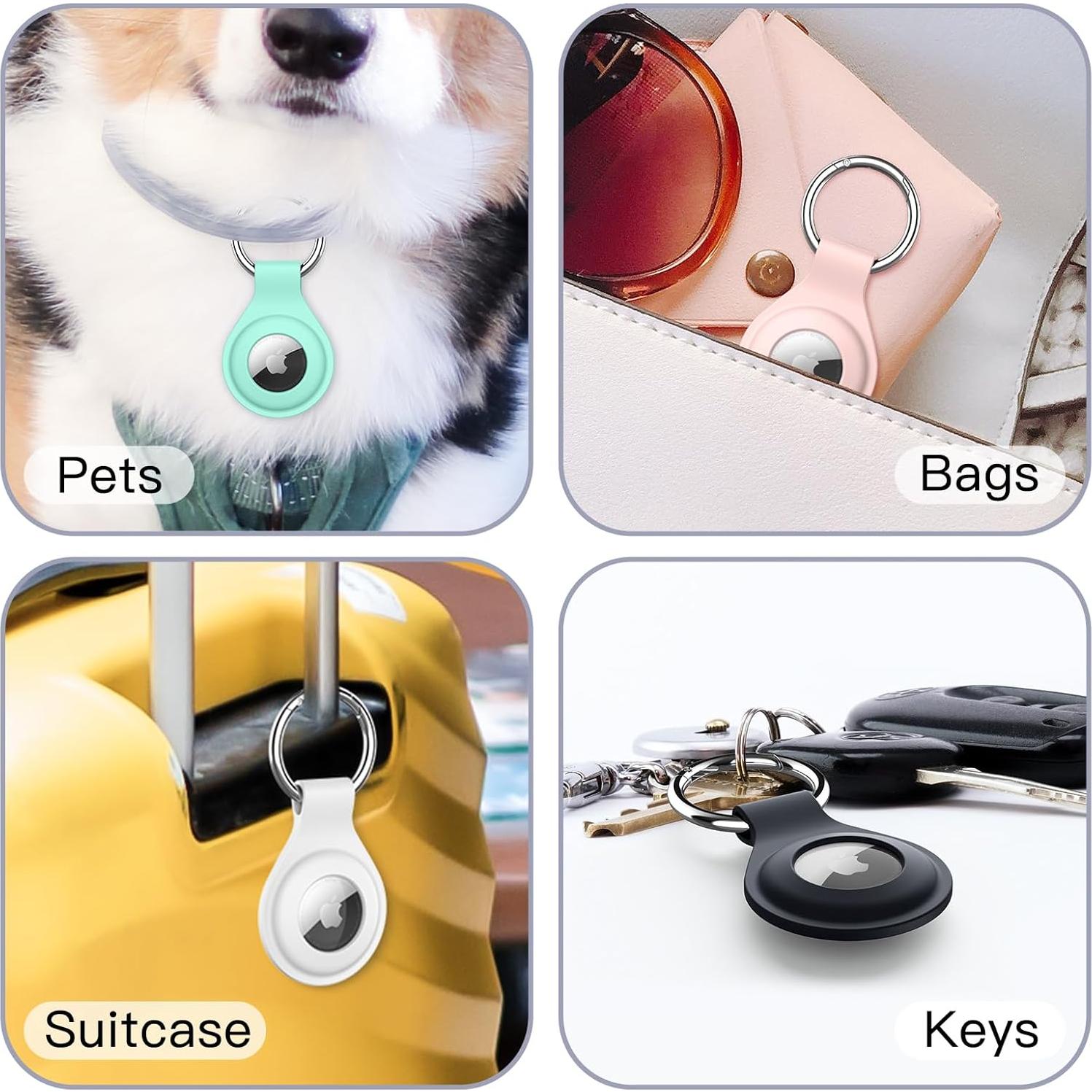 Funda de Silicona JETech para AirTag 2021 - Paquete de 4