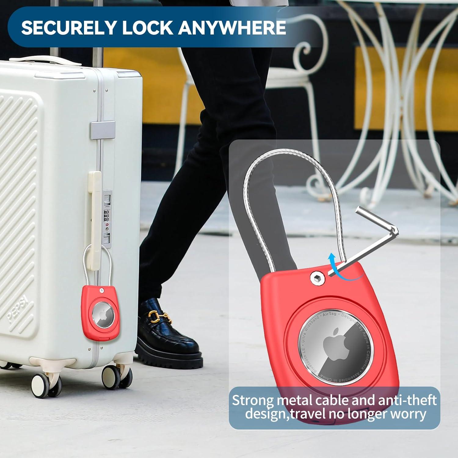 Soporte impermeable para AirTag Wowwat - Funda roja anti-pérdida