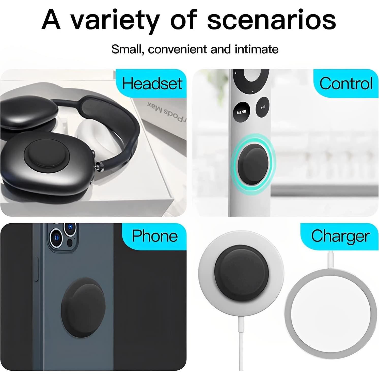 Soporte Adhesivo Silicona Bottle Beat para Apple AirTag 4 Pzas