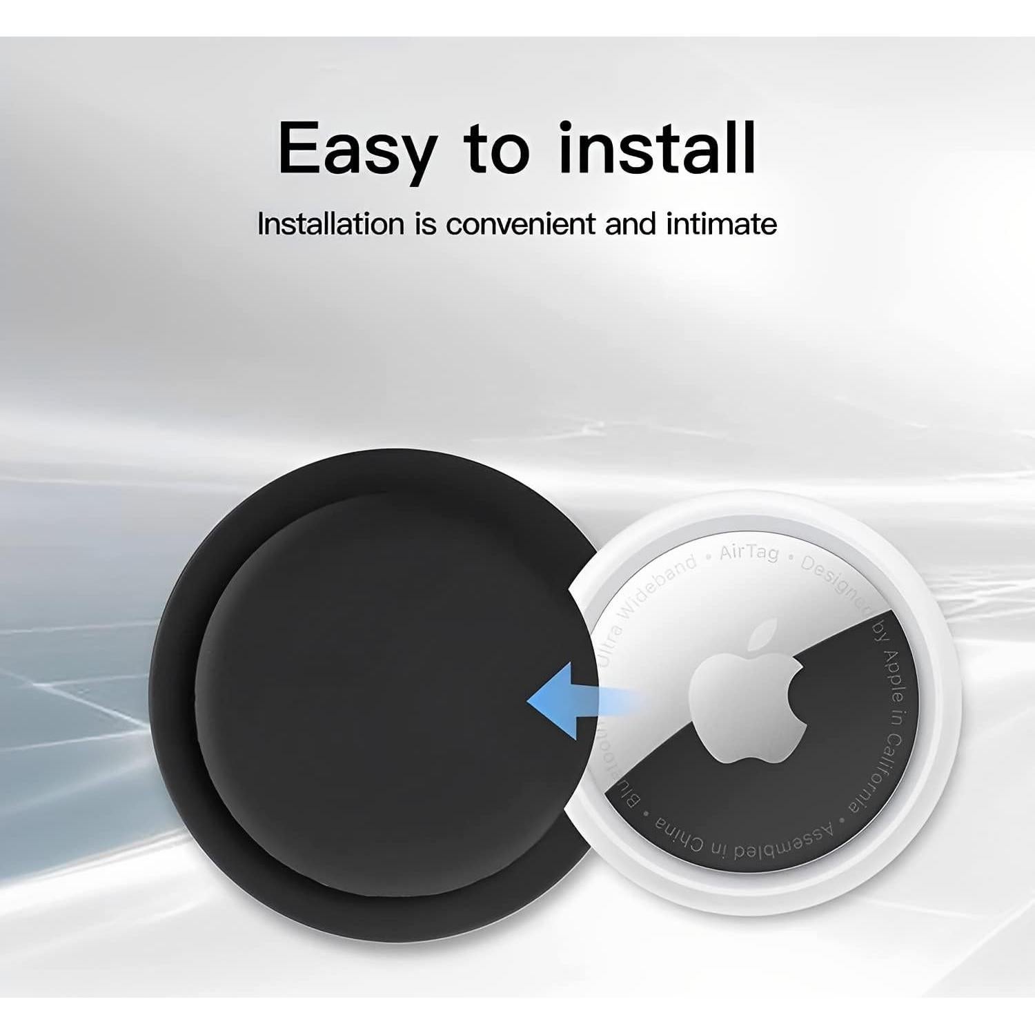 Soporte Adhesivo Silicona Bottle Beat para Apple AirTag 4 Pzas