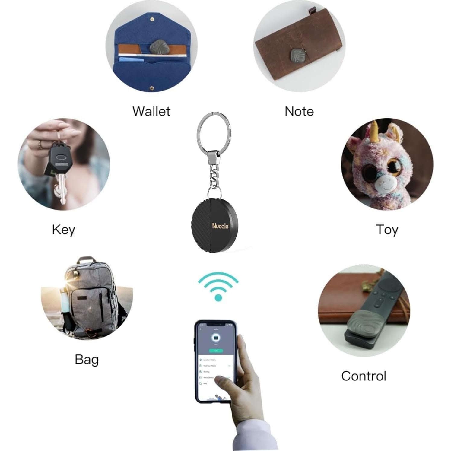 Localizador de Llaves Bluetooth Nutale Findthing con App