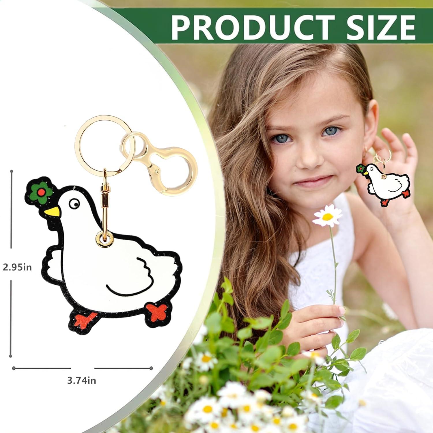 Funda de cuero para AirTag ZOUITY Patito - Protección llavero