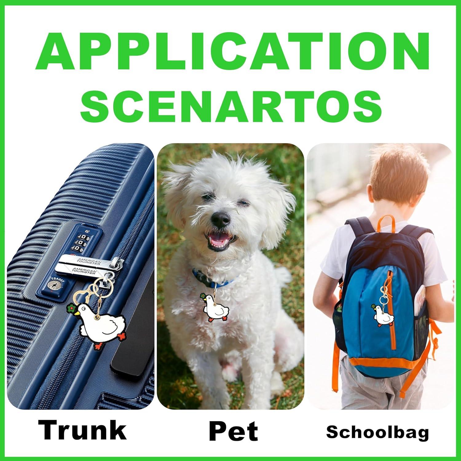 Funda de cuero para AirTag ZOUITY Patito - Protección llavero