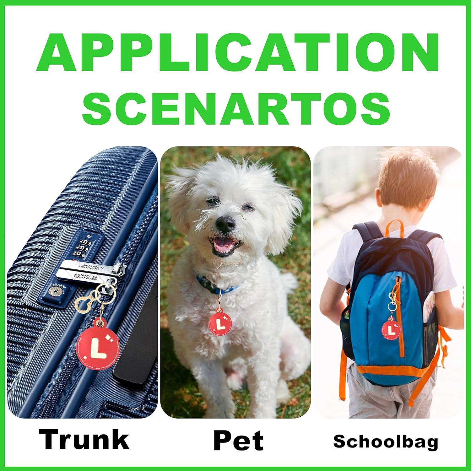 Funda de Llave de Cuero BORKUANA para AirTag Personalizada