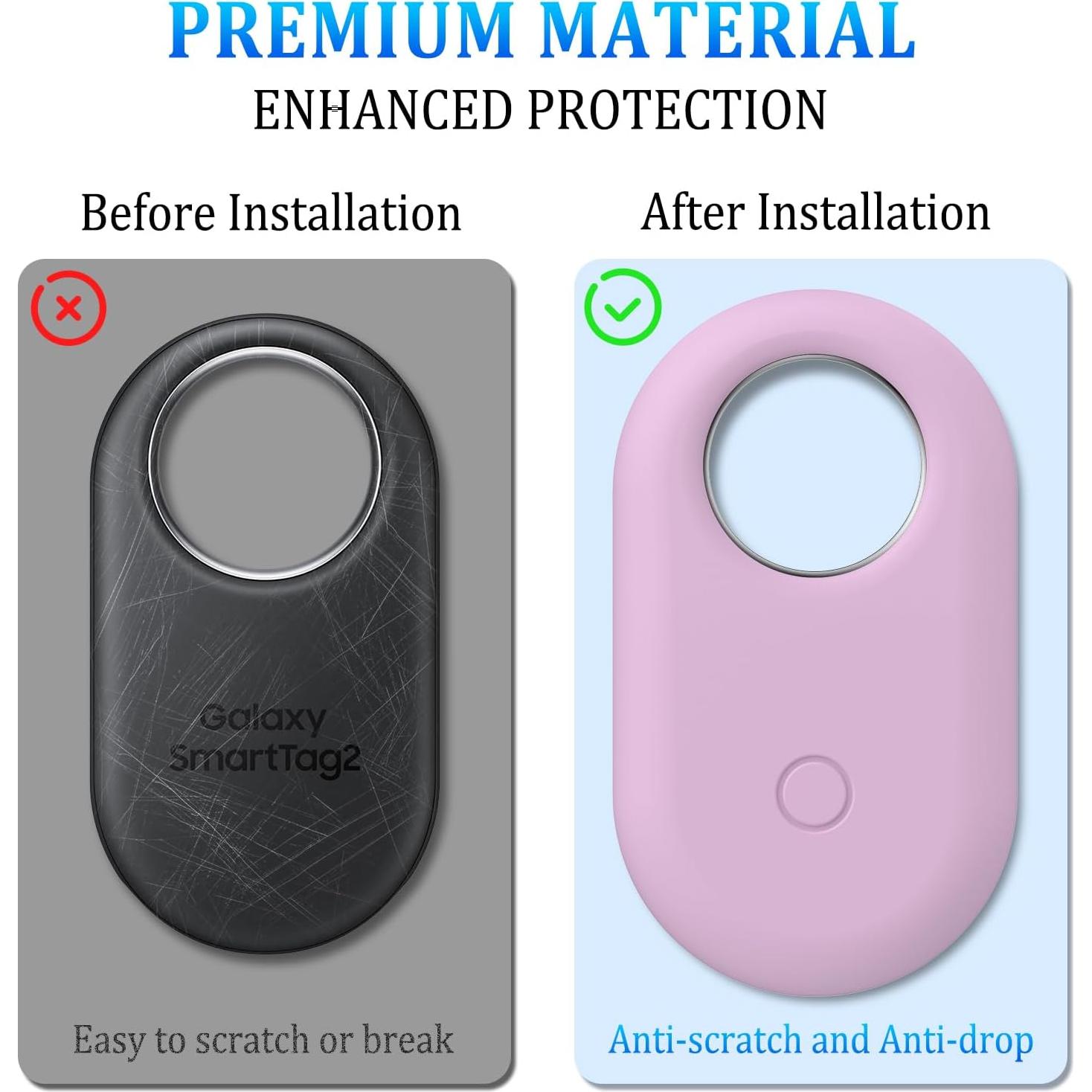 Funda de Silicona Meliya para Samsung Galaxy SmartTag2 - 4 Pzas