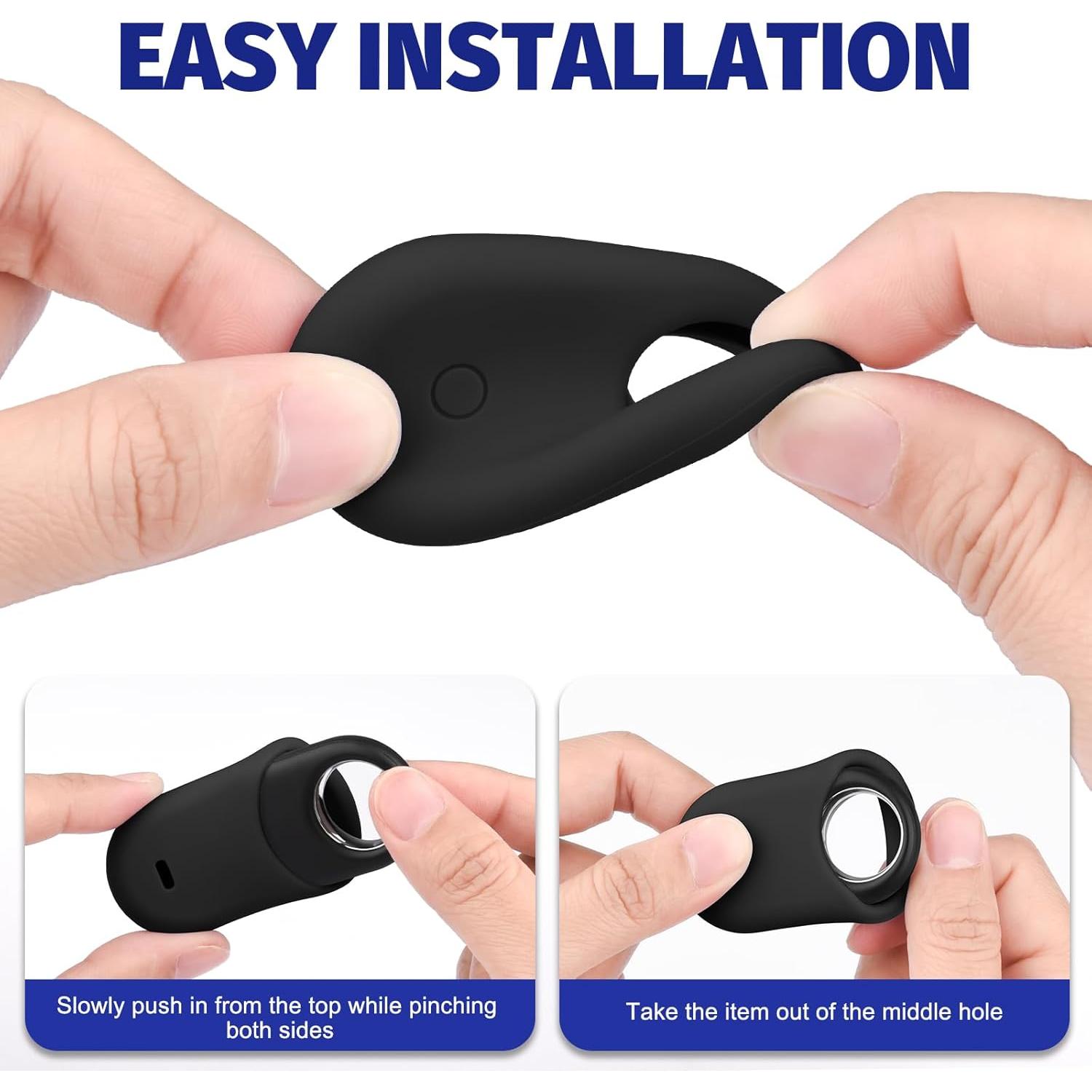 Funda de Silicona Meliya para Samsung Galaxy SmartTag2 - 4 Pzas