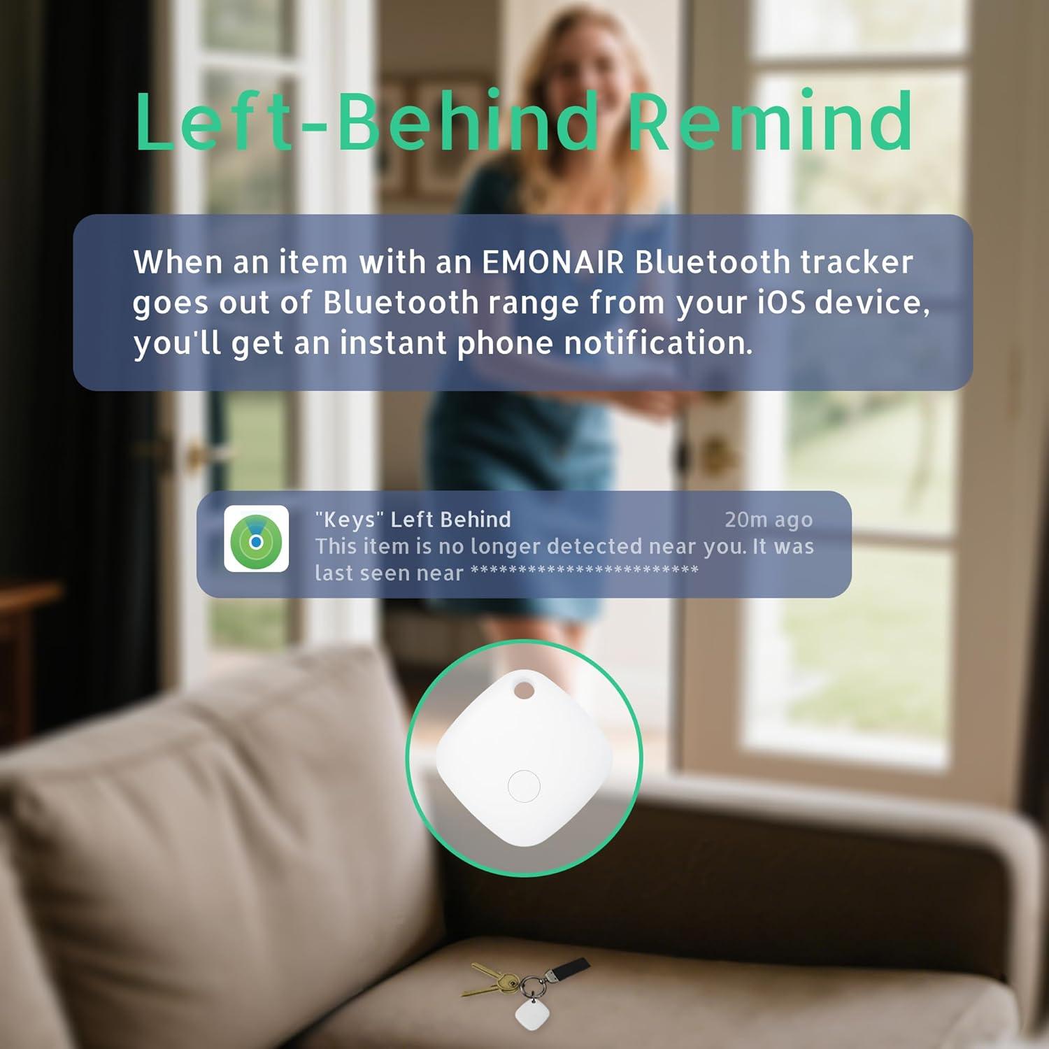 Localizador Bluetooth EMONAIR Dot 2 Pack para iOS Negro