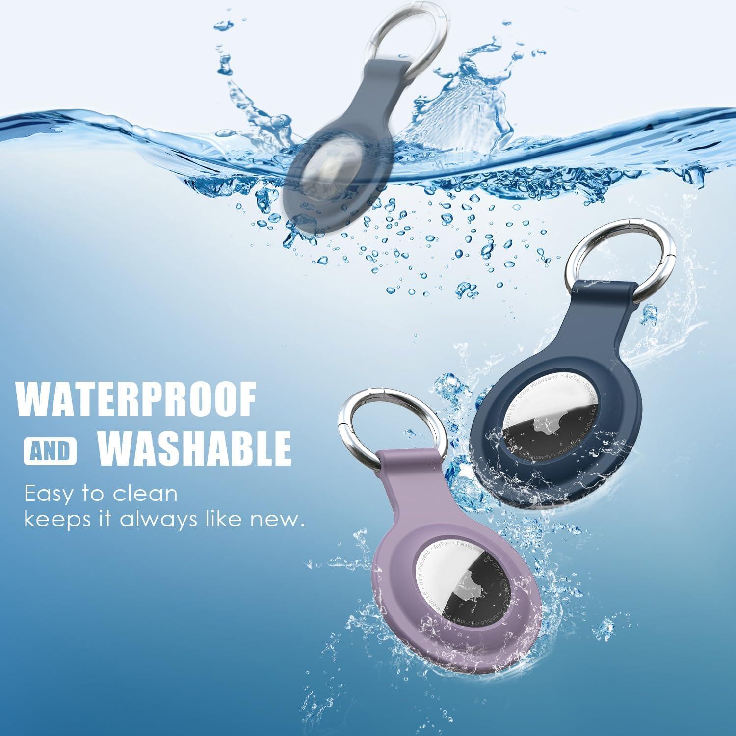 Soporte R-fun para Air Tag 4 Pack Silicona Llaveros