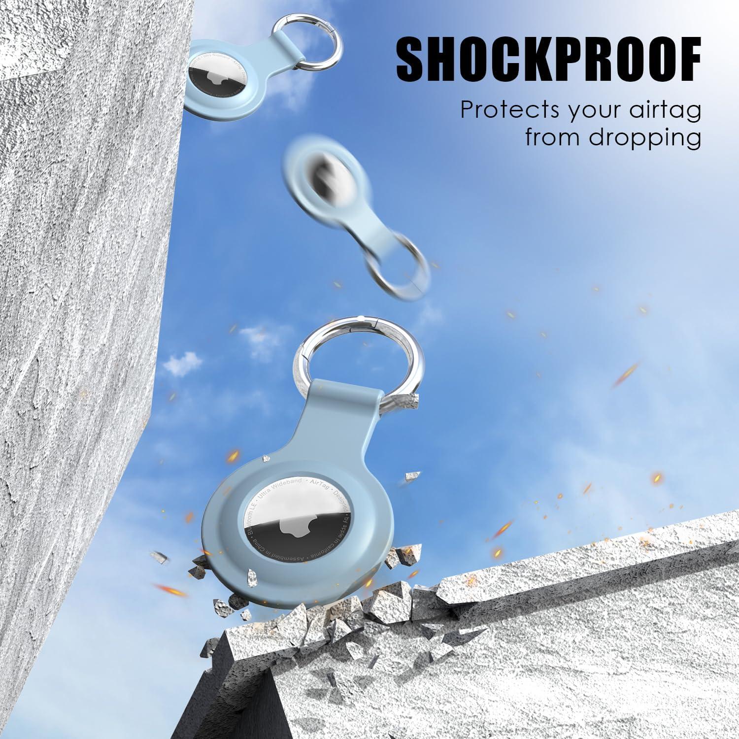 Soporte R-fun para Air Tag 4 Pack Silicona Llaveros