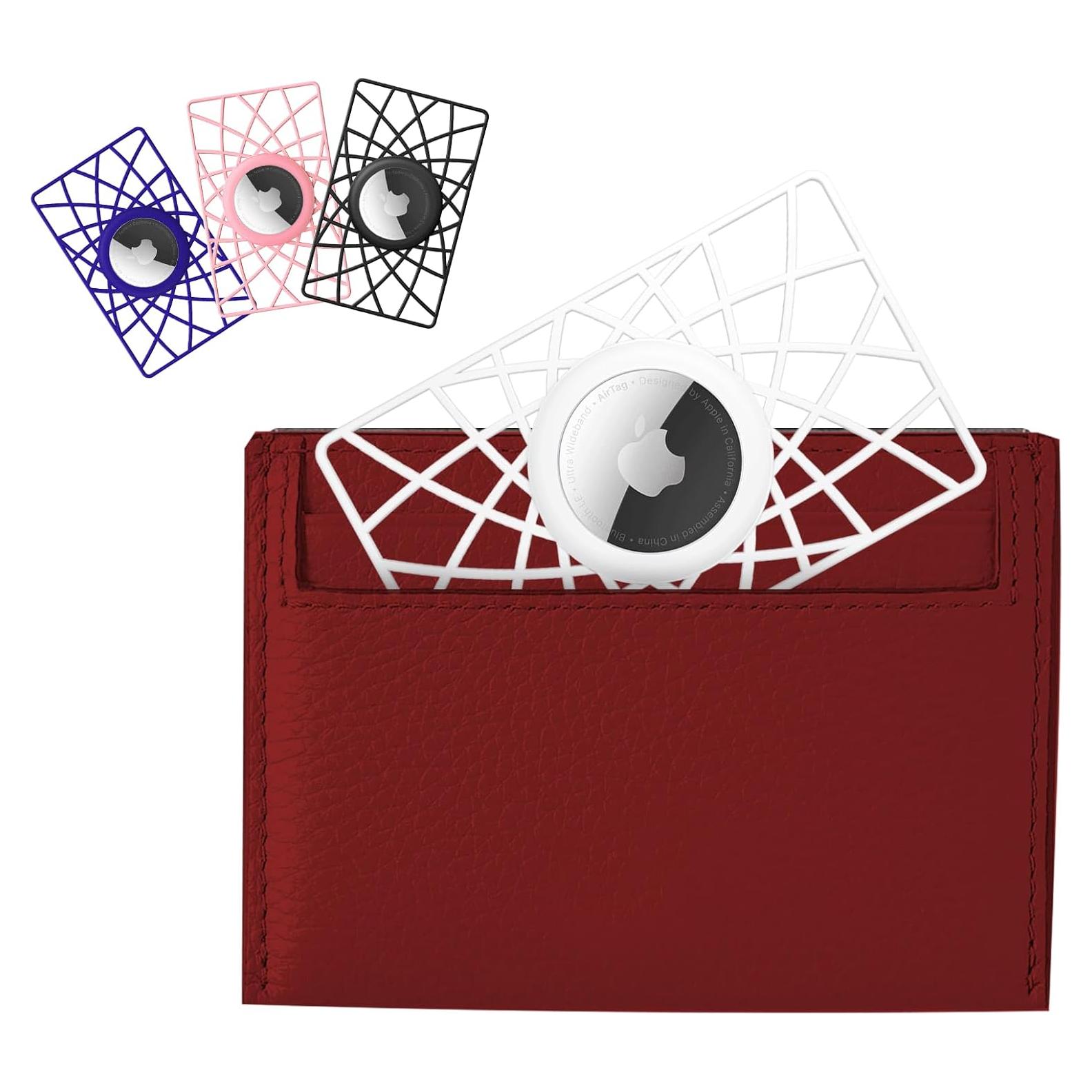 Soporte de Cartera WALNEW para AirTag 4 Pack Ultra Delgado