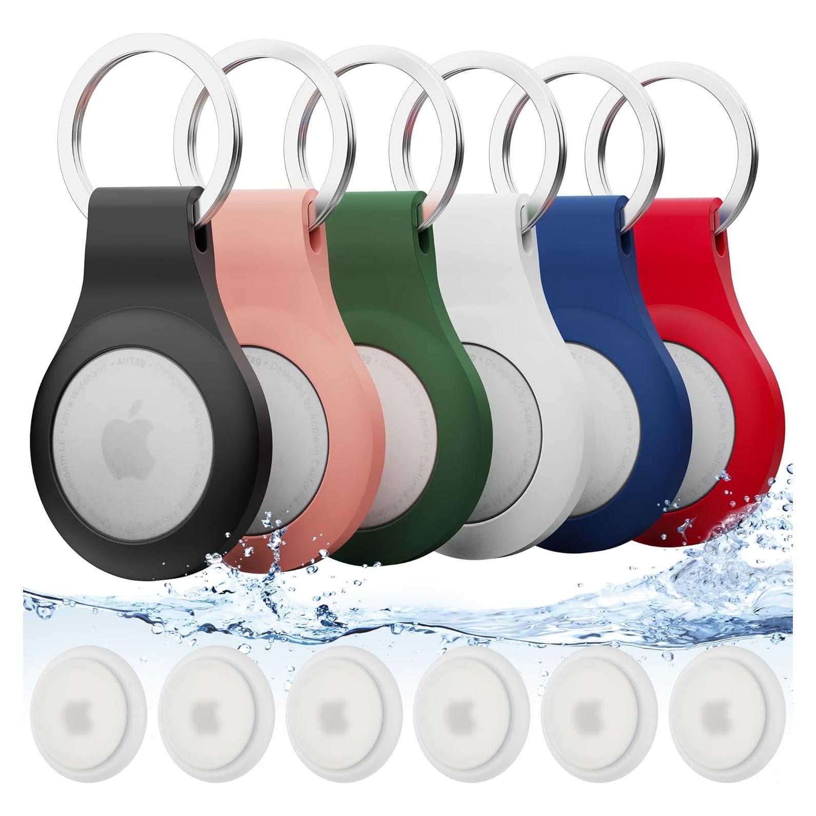 Soporte para AirTag GOCII 6 Paquetes Estuche Impermeable