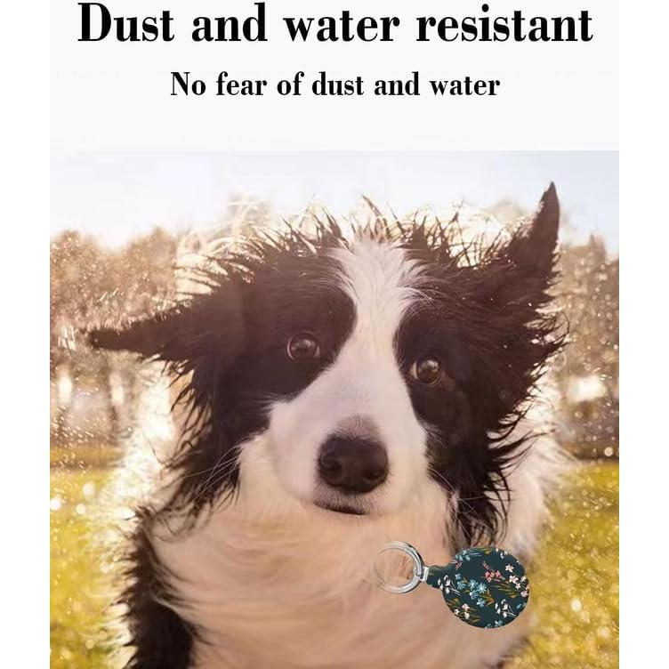 Funda Protectora para Air Tag LZMtacase Floral Oscuro