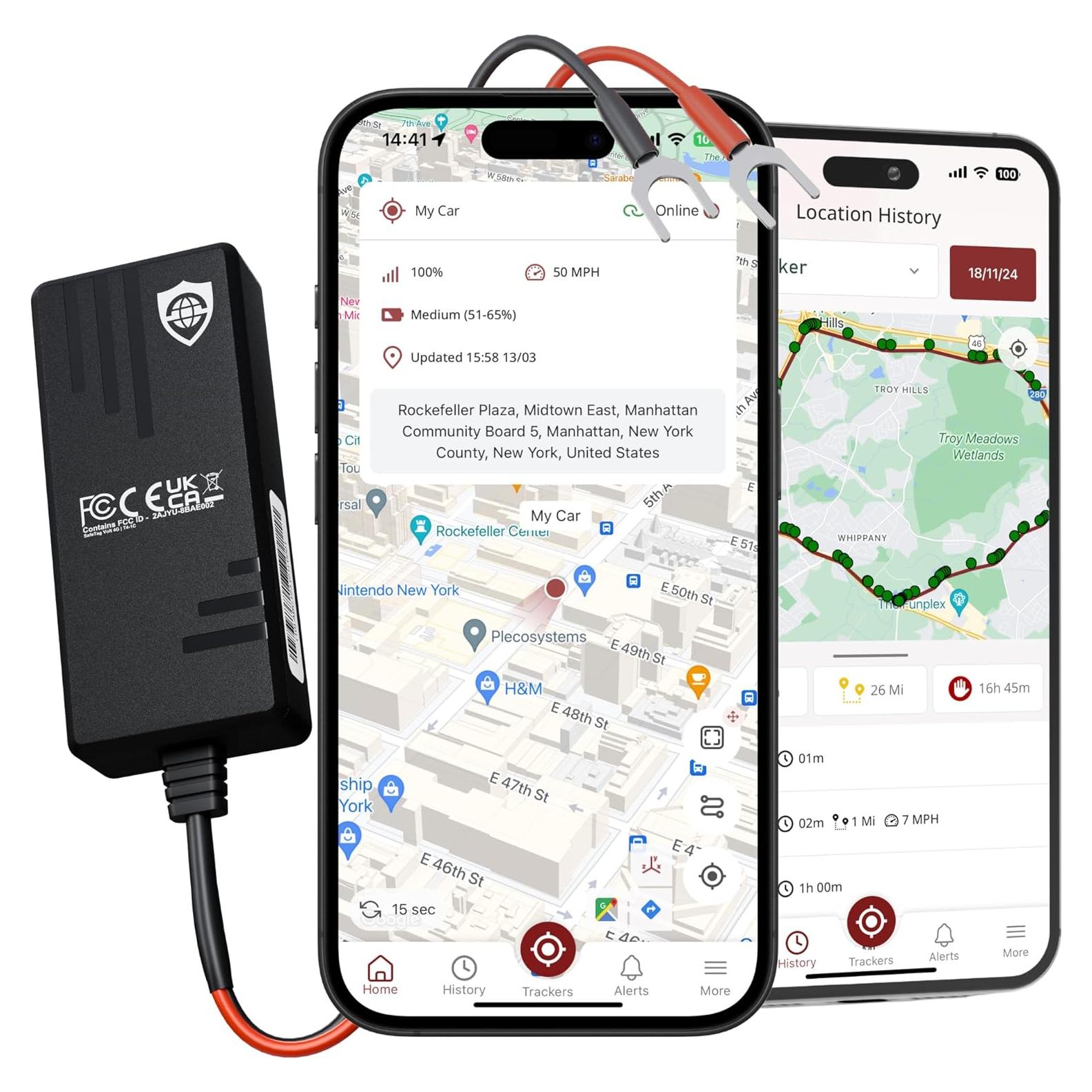 Rastreador GPS Volt 4G SafeTag - Instalación Rápida, 9-90V