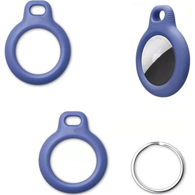 2 Llaveros Funda para AirTag Apple - Rosa y Azul