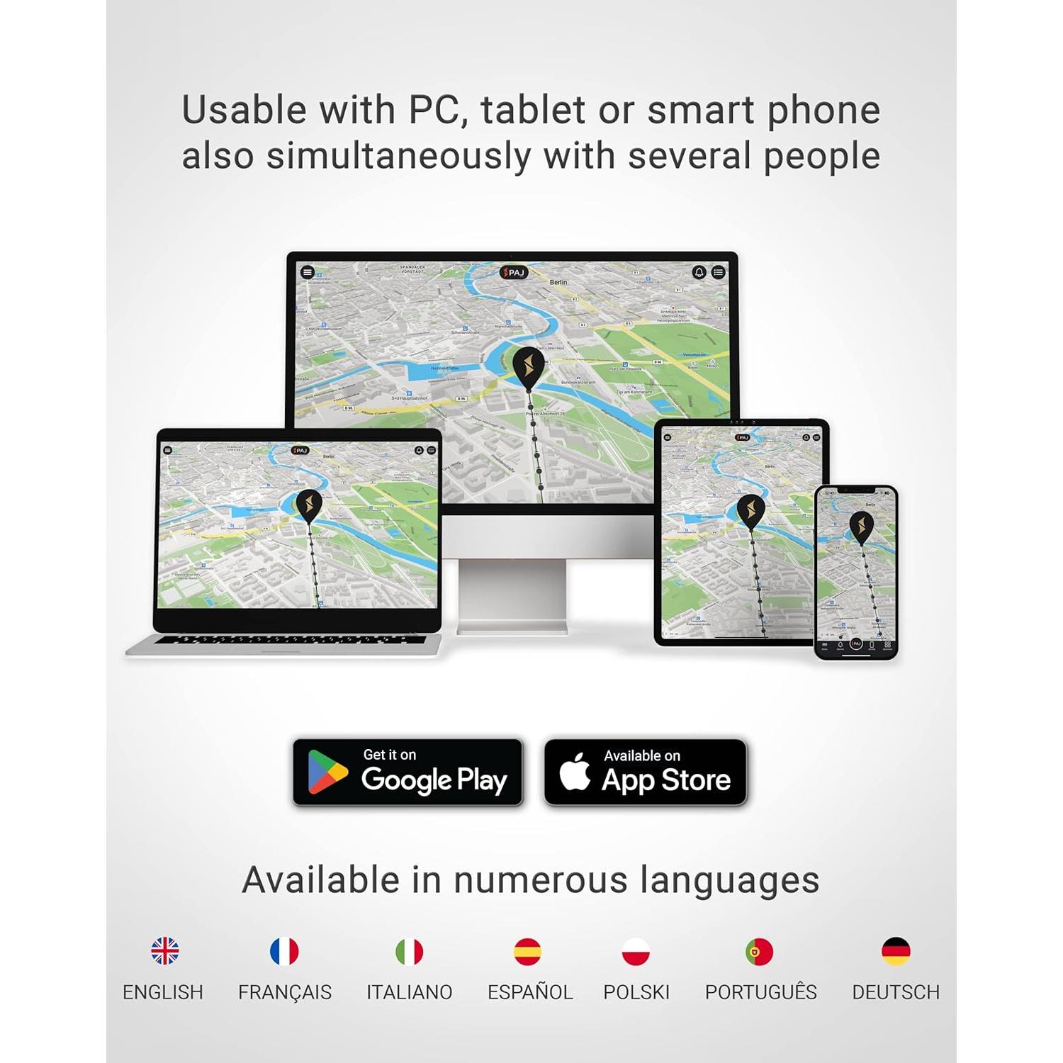 Localizador GPS PAJ Allround Finder 4G - SOS, Mensajes de Voz