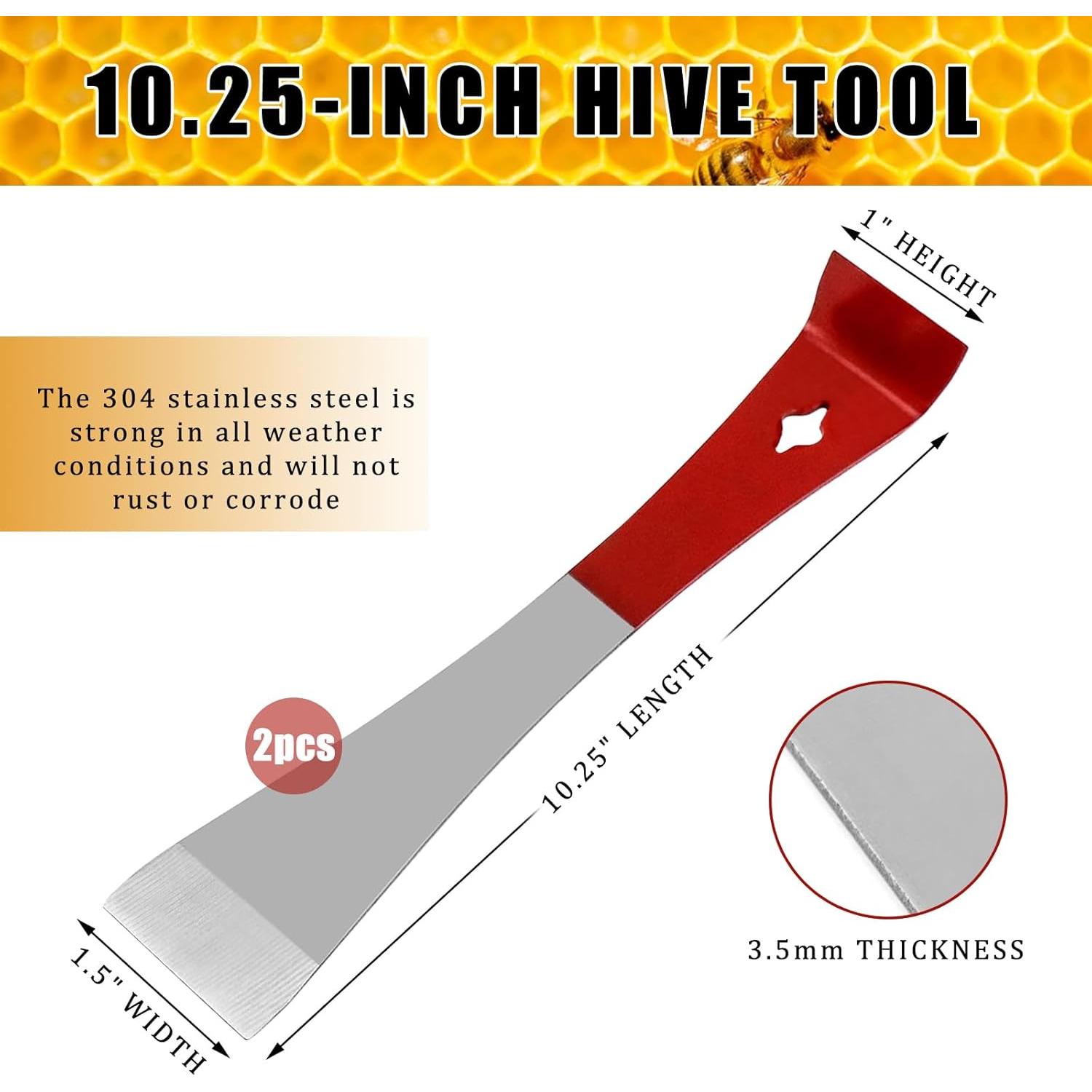 Juego de 2 herramientas FICARTS para apicultores - Acero inoxidable