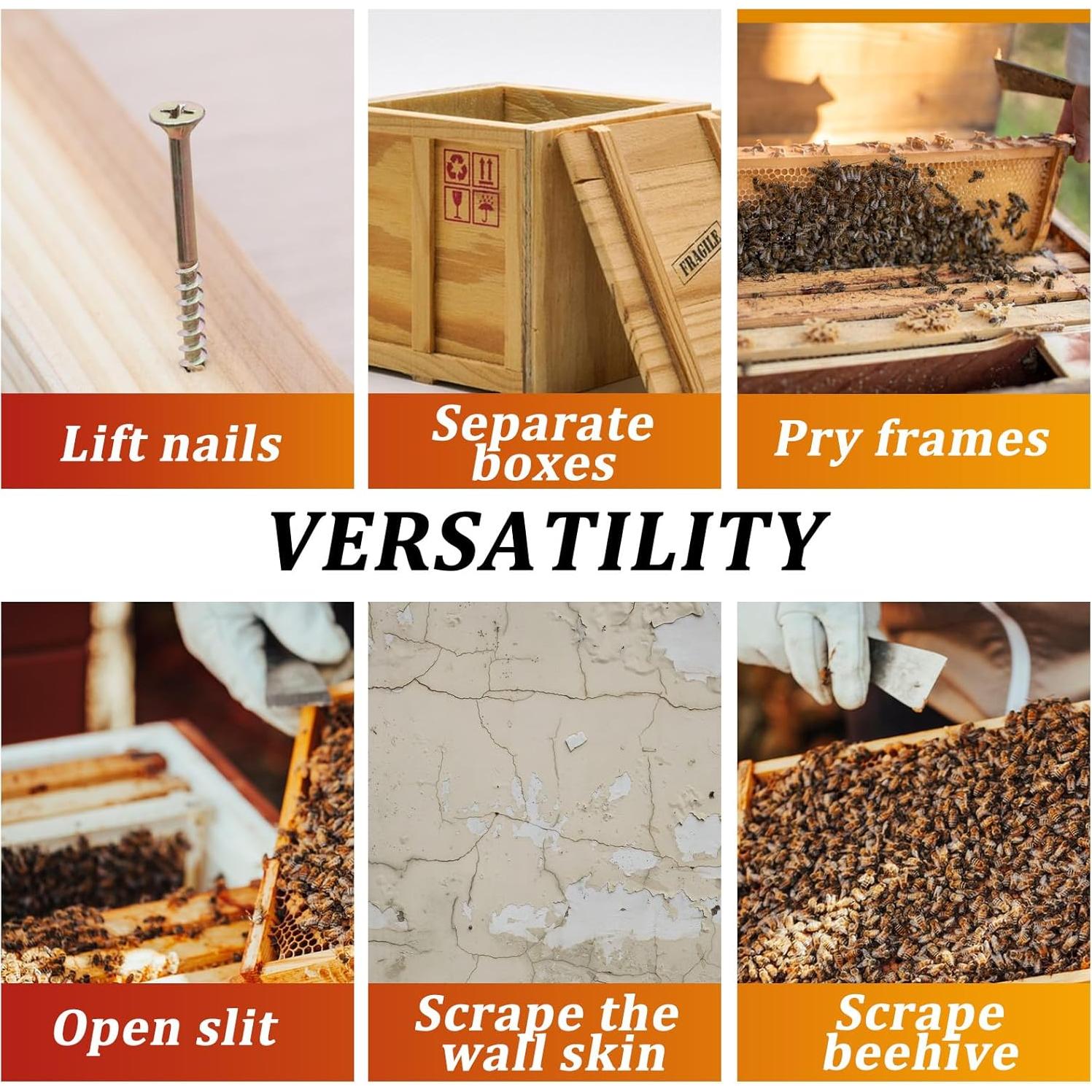 Juego de 2 herramientas FICARTS para apicultores - Acero inoxidable