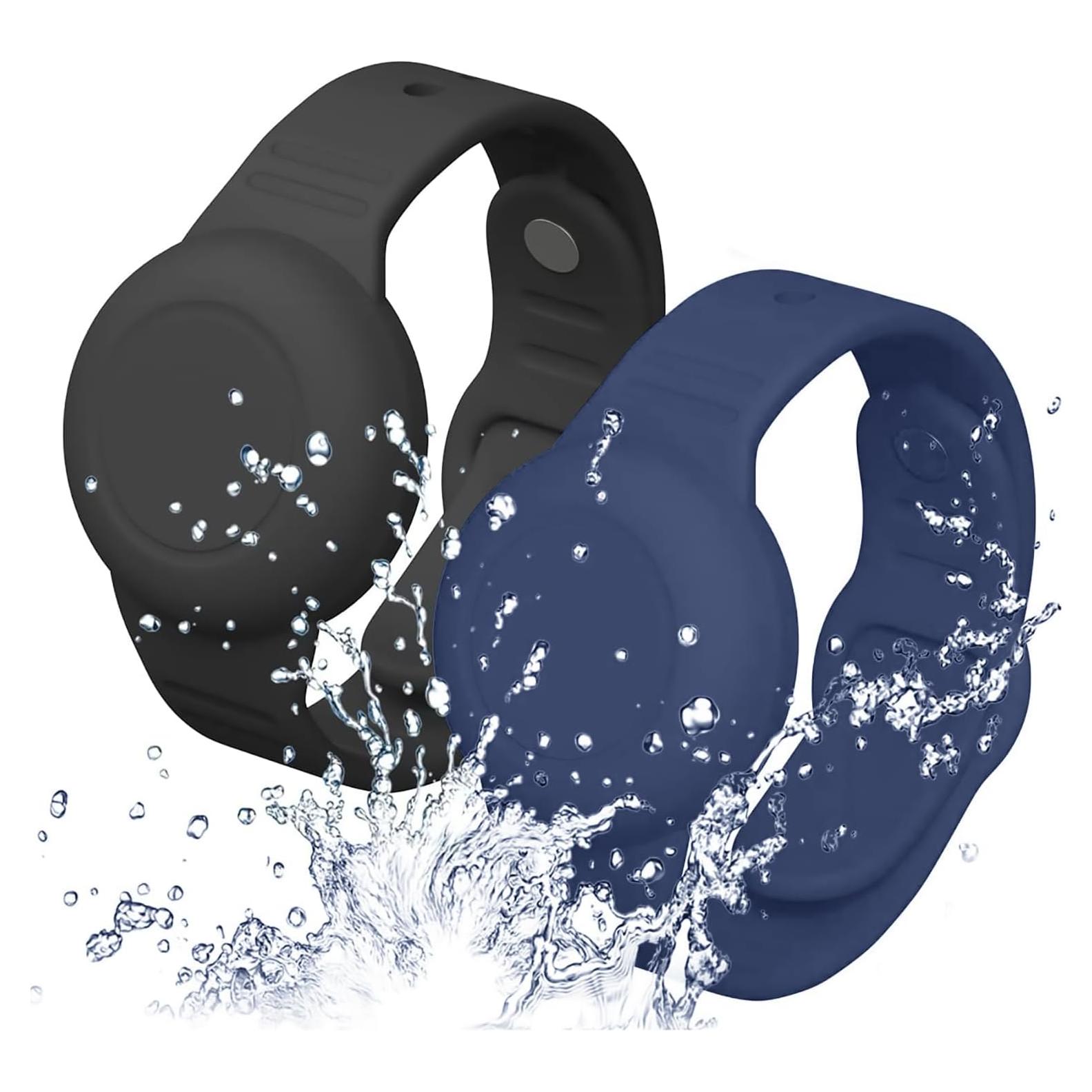 2 Pulseras Impermeables AirTag Niños - Silicona Ajustable