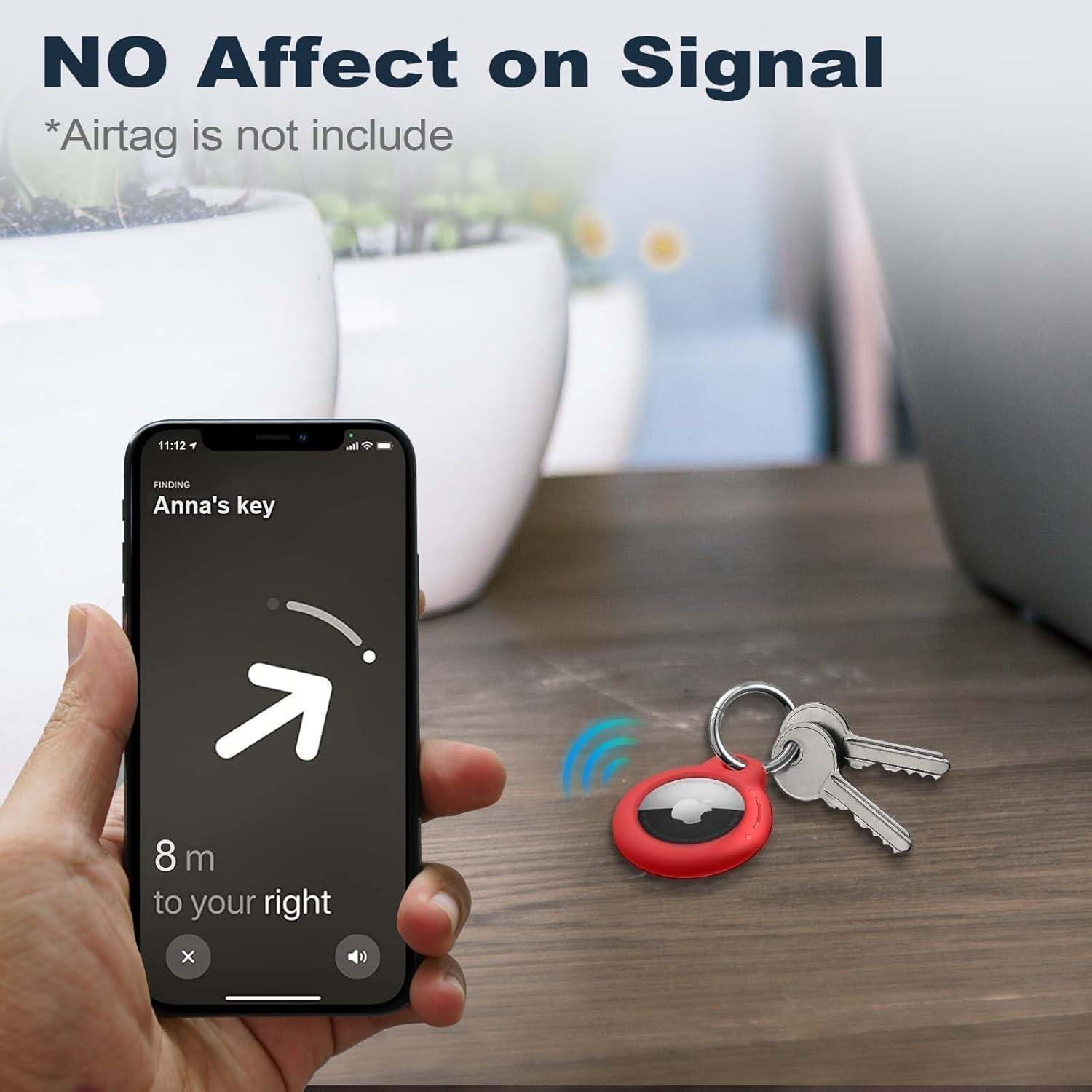 Funda Impermeable para AirTag MOLOSLEEVE Rojo IPX8