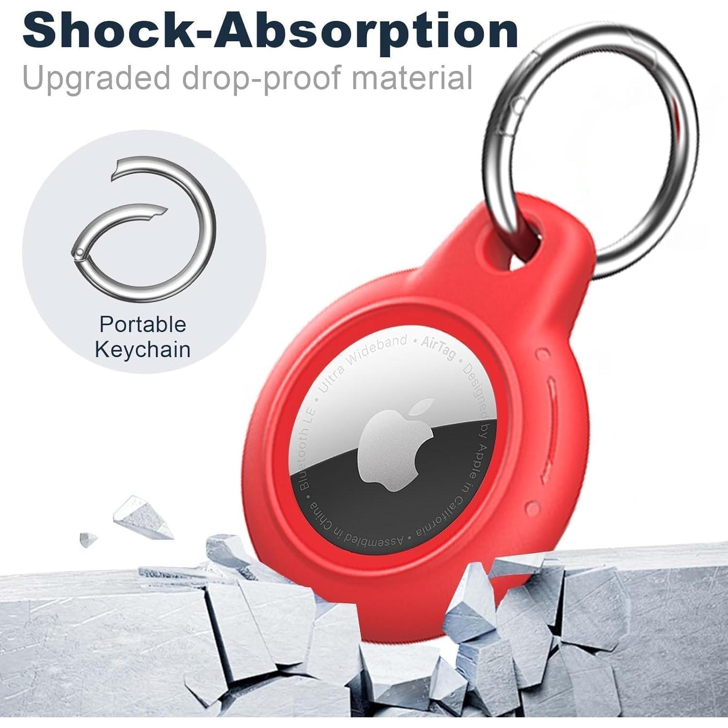 Funda Impermeable para AirTag MOLOSLEEVE Rojo IPX8