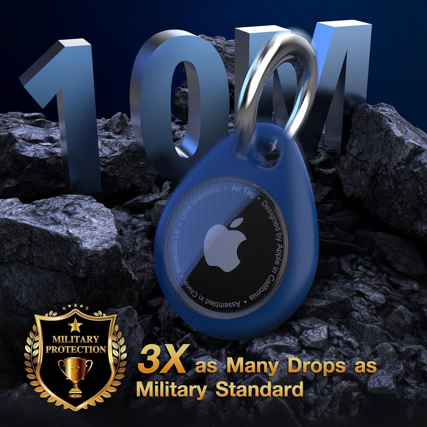 Soporte para AirTag Biuupa 4 Piezas Funda TPU Protección