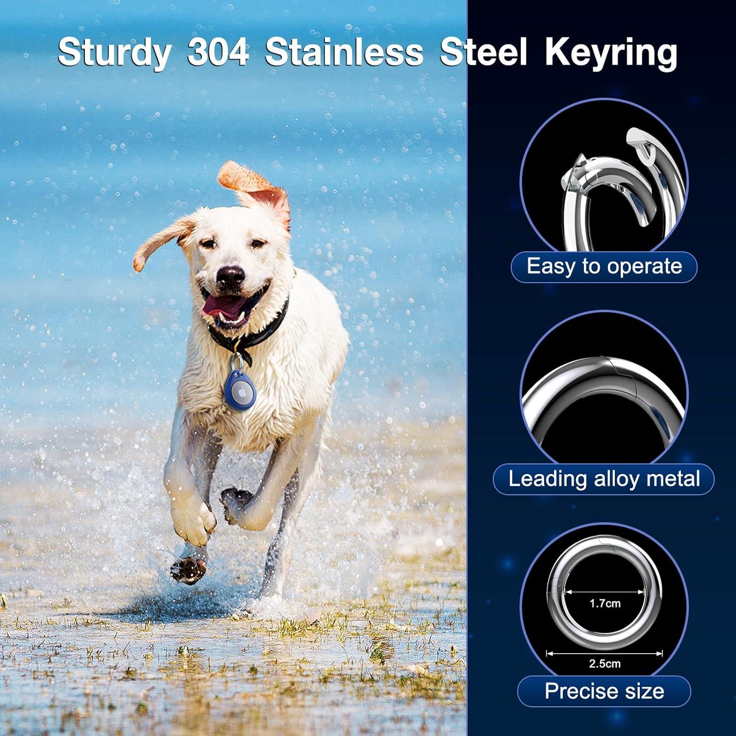 Soporte para AirTag Biuupa 4 Piezas Funda TPU Protección