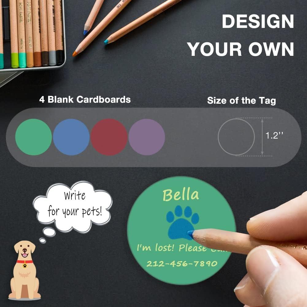 Soporte para AirTag WHALEZON Collar Perro Grande Azul