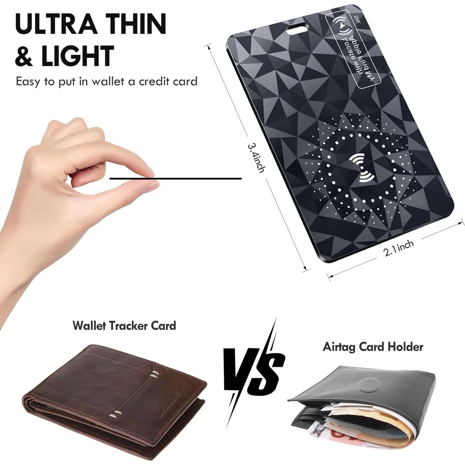 Tarjeta Rastreadora Bluetooth Lulaven Ucard Brillo Diamante