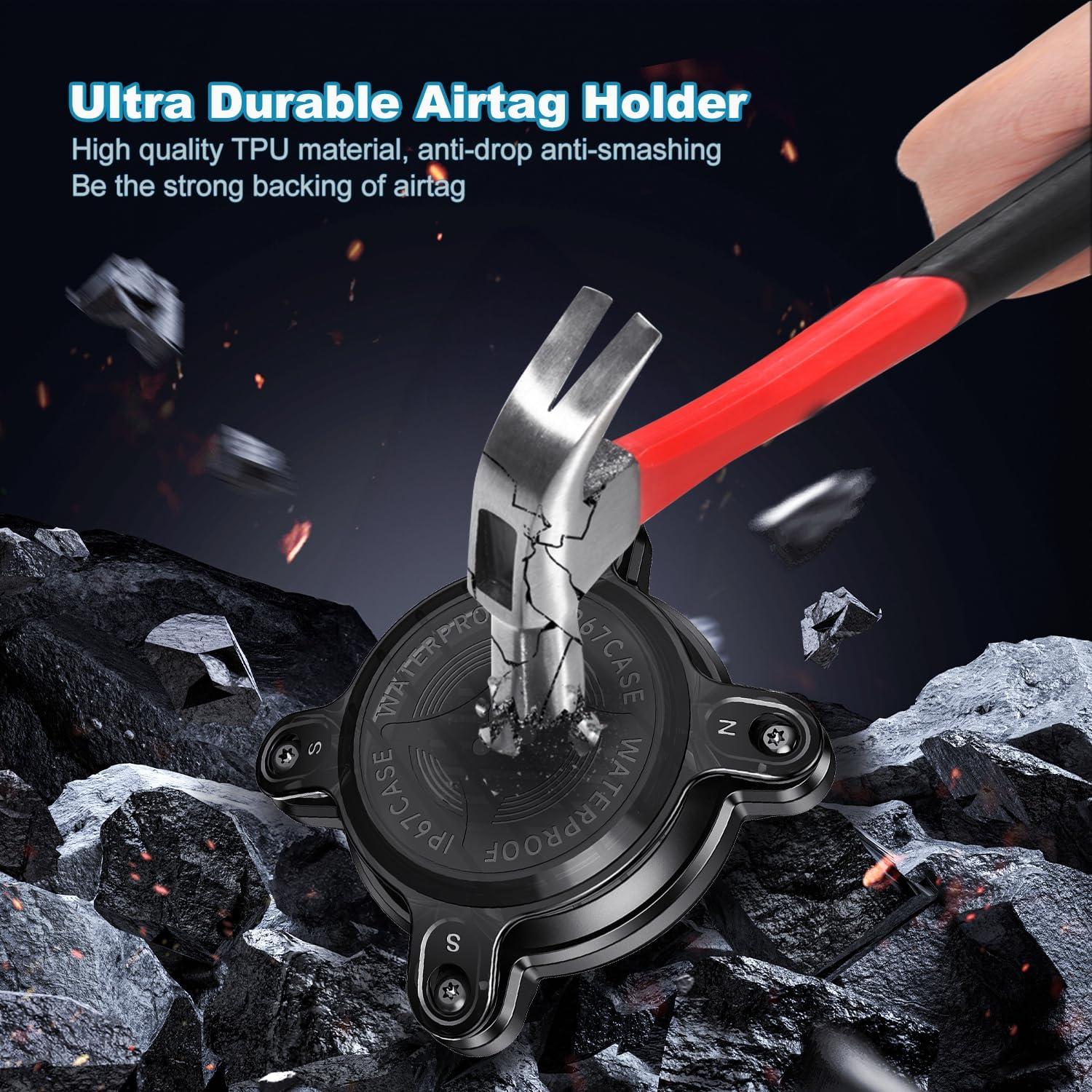 Soporte impermeable para AirTag Sichy rosa para collar de perro